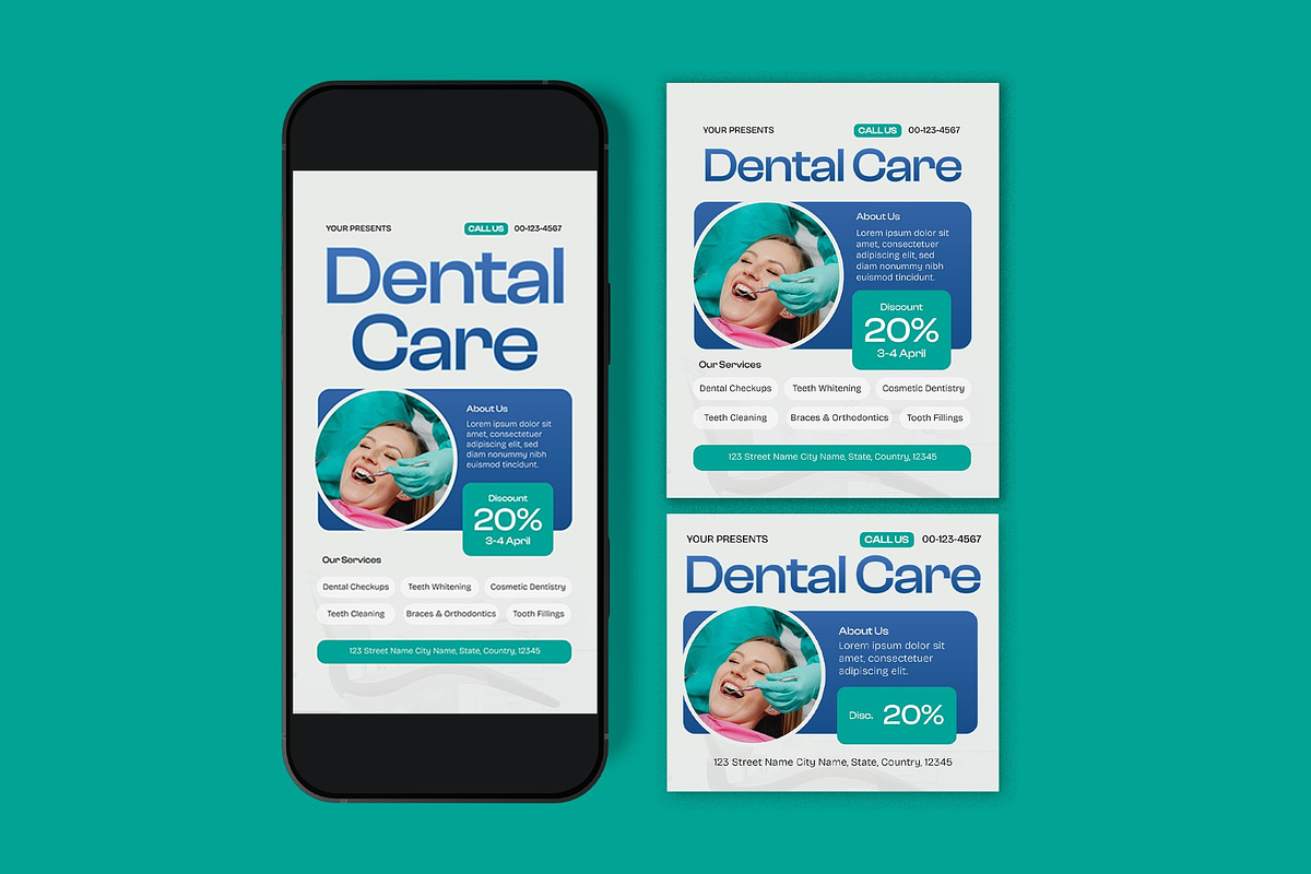 Dental Care Flyer, a Flyer Template by graphicook (Photo 3 of 3)