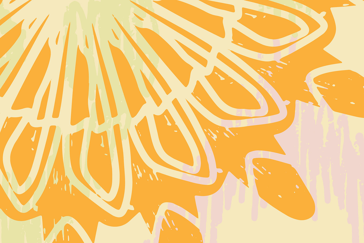 Tropical Cockatoo Palm Papaya, a Pattern Graphic by NayaChu (Photo 9 of 9)