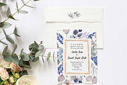 Violetta Flower Clipart and Frames, an Illustration by Emerald & Ivy Studios (Thumbnail 4 of 10)