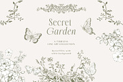 Rococco victorian floral line art, an Object Graphic by Grace Noboa Illustrations (Thumbnail 3 of 9)