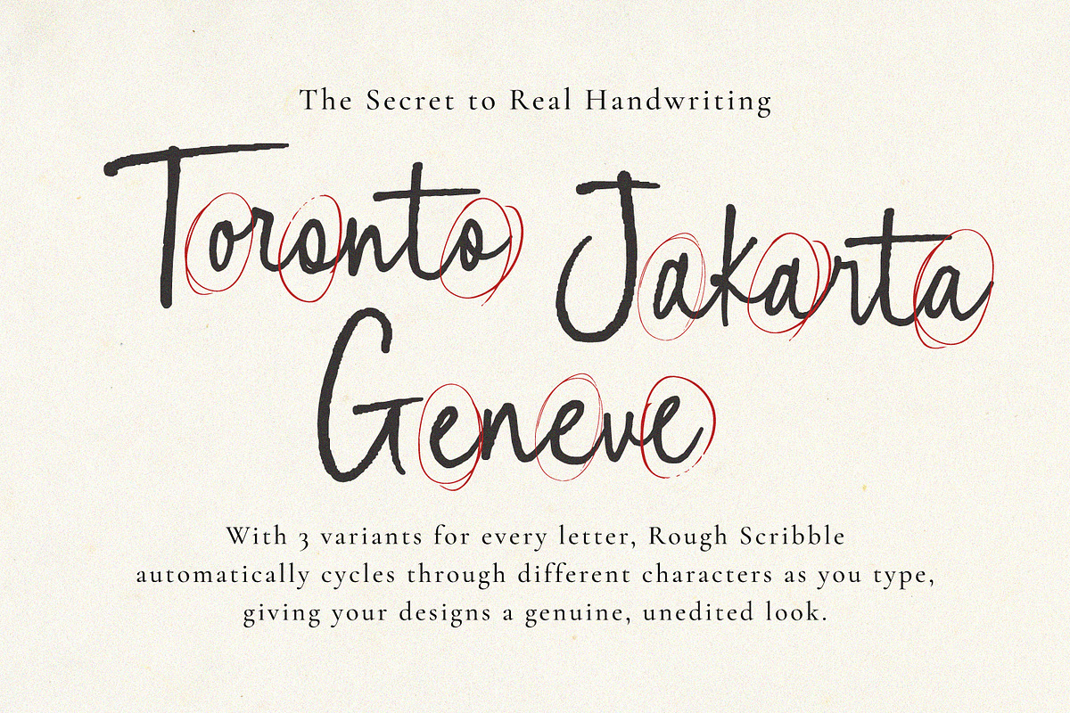Rough Scribble Script, a Script Font by Ef Studio (Photo 5 of 15)