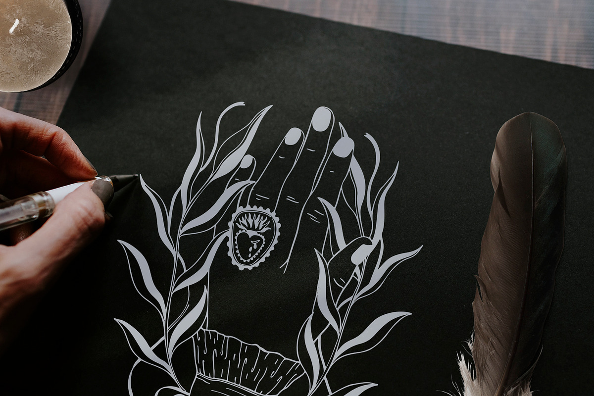 MoonFlora-Witch illustration, an Illustration by Moonflora (Photo 6 of 11)
