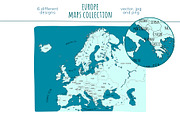 Europe Maps Collection, an Education Illustration by Illustrationsforteachers (Thumbnail 7 of 8)