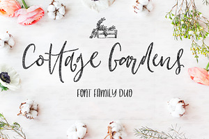 Cottage Gardens Script Font Duo