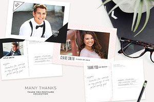 Many Thanks Thank You Postcards