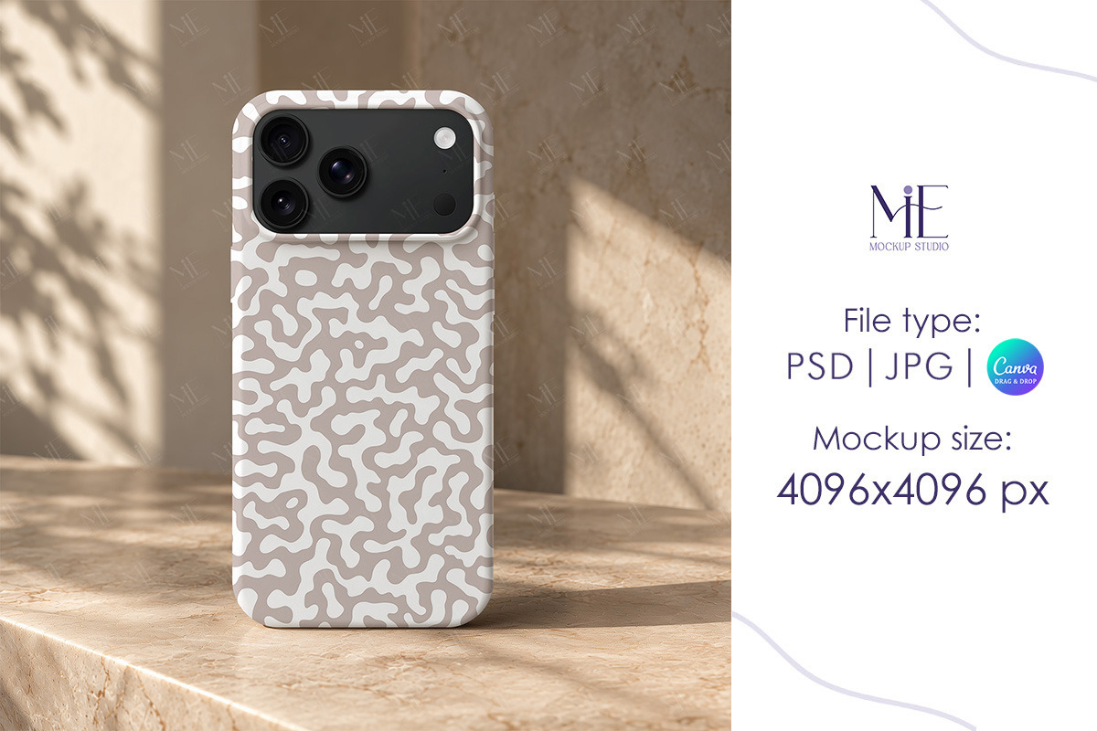 iPhone 18 Case Mockup, an iPhone Mockup by Mie Mockup Studio (Photo 5 of 8)
