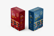 Tea Box Packaging Mockup Set, a Cups & Container Mockup by Deeplab (Thumbnail 7 of 22)