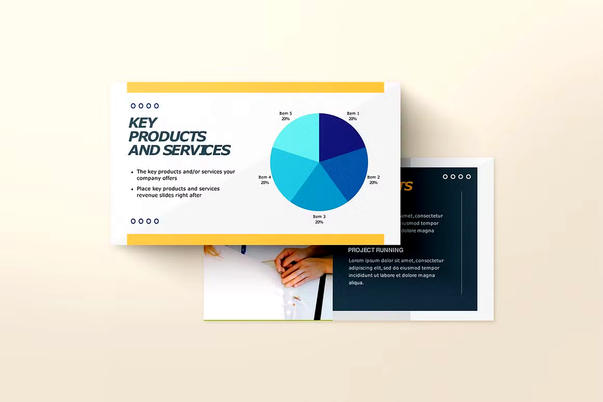 Company Profile PowerPoint Template, a Presentation Template by PaperMoon (Photo 3 of 4)