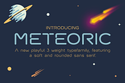 Meteoric Typefamily + Free Bonus, a Sans Serif Font by Nuno Dias (Thumbnail 1 of 6)