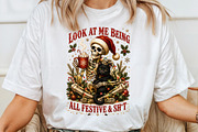 Funny Christmas Png, Snarky Skeleton, a Seasonal Illustration by Sublimation Artist (Thumbnail 4 of 9)