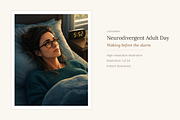 Neurodivergent Adult Set of 24, a Person Illustration by LanternkinStudio (Thumbnail 10 of 13)