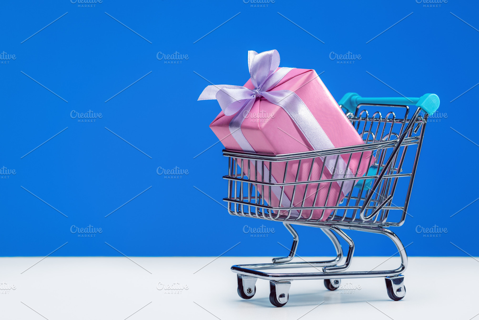 Shopping cart with gift in box stock photo containing shopping and cart, a Holiday Photo by Dreamer63