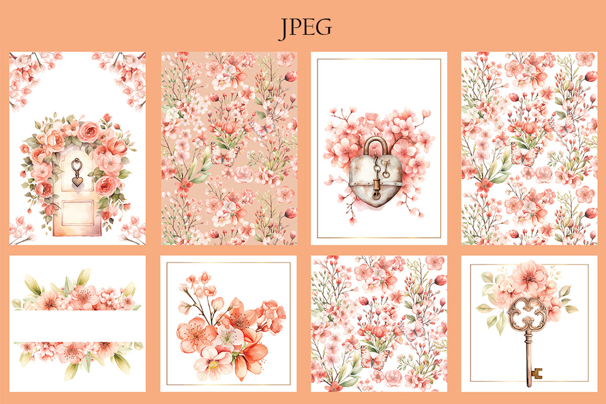 Peach Fuzz Floral Invitations, an Invitation Template by Evgeniia (Photo 2 of 3)