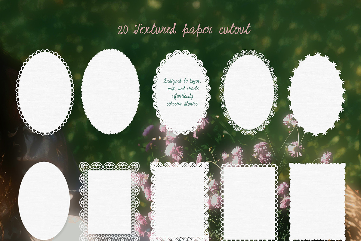 Hand-Painted Backgrounds & Frames, a Background Graphic by Essentially Nomadic (Photo 14 of 16)