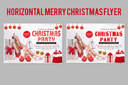 Horizontal Merry Christmas Flyer, a Flyer Template by Creative  designer (Thumbnail 1 of 3)