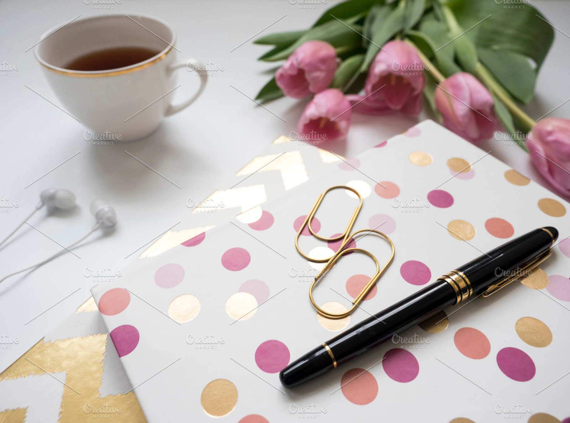 Modern styled notebook mock up stock photo containing modern and clean, a Business Photo by Imagefountain Photos