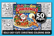 Bold Easy Cute Christmas Coloring, a Seasonal Illustration by Design Station (Thumbnail 1 of 6)