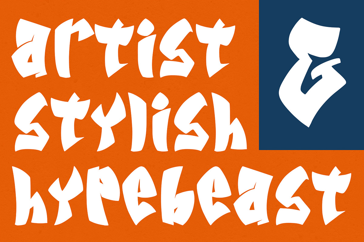 Vattiq Japanese Graffiti Display, a Handwritten Font by Maulana Creative (Photo 2 of 7)