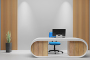 Receptionist Room - Logo Mockup, an Advertising Mockup by Modaldesain (Thumbnail 2 of 2)