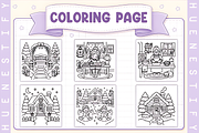 Cozy Winter Memories Coloring Book, a Seasonal Illustration by Design Station (Thumbnail 2 of 3)