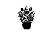 Flower Pot Silhouette Vector Bundle, an Illustration by jahid234 (Thumbnail 36 of 49)