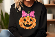 Halloween Pumpkin Girl Cute Kids PNG, an Illustration by Craft Nest (Thumbnail 4 of 6)