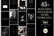 Luxe Dark Minimal Instagram Template, a Social Media Template by Faytemplates (Thumbnail 3 of 10)