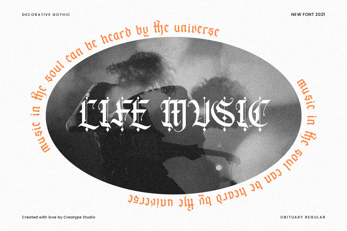 Obituary Decorative Advertisement, a Font by Creatype Studio (Photo 7 of 9)