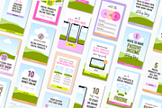 Pinterest Pin Templates Canva, a Social Media Template by Ciera Design Templates (Thumbnail 2 of 7)