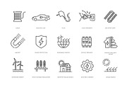 Power Generation outline icons, an Outline Icon by Tettygreen (Thumbnail 2 of 2)