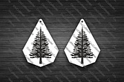 Mountain landscape Svg Earrings, a Graphic by CncCutModel (Thumbnail 4 of 4)