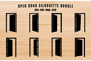 Open Door Silhouette Clipart Bundle, an Object Illustration by Gfx Expert Team (Thumbnail 1 of 3)