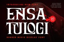 Ensatulogi - Display Horror Font