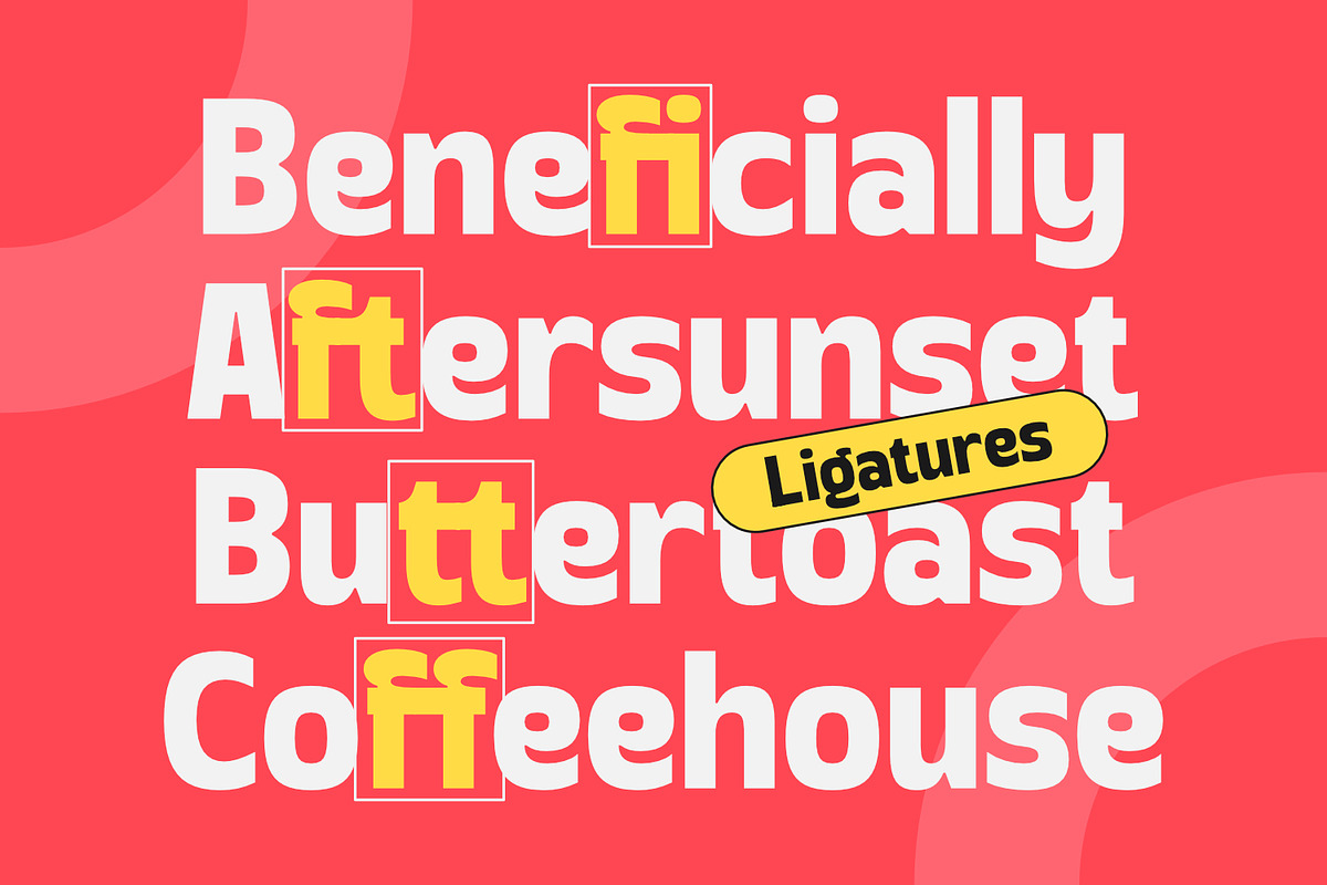 Yangko – Playful Display Font Family, a Sans Serif Font by Sekyra Lab (Photo 7 of 14)