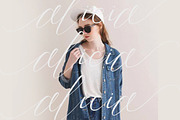Trendencia Script, a Script Font by Dirtyline Studio (Thumbnail 6 of 10)