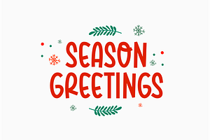 Merry Season - Christmas Font