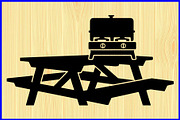Picnic Table Puzzle Clipart Set, an Object Illustration by Designer_Momina (Thumbnail 10 of 15)