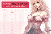 Breast female body procreate brushes, a Brush Add-On by Revabrush (Thumbnail 4 of 8)