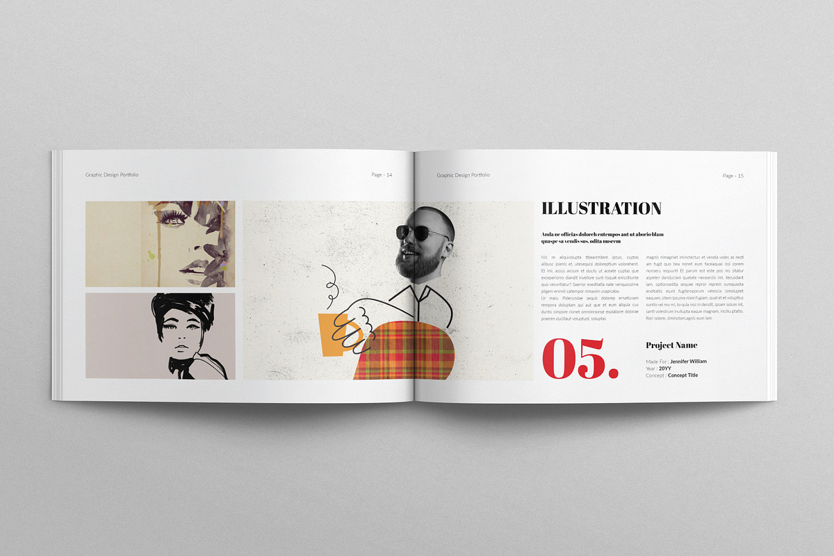 Portfolio Design Landscape Template, a Brochure Template by E-Type (Photo 6 of 7)