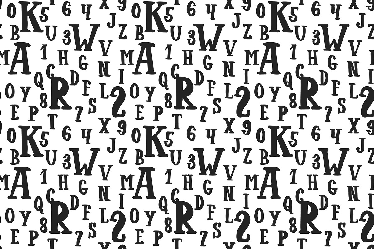 Alphabet letters seamless patterns, a Pattern Graphic by Tumana_Net (Photo 6 of 6)