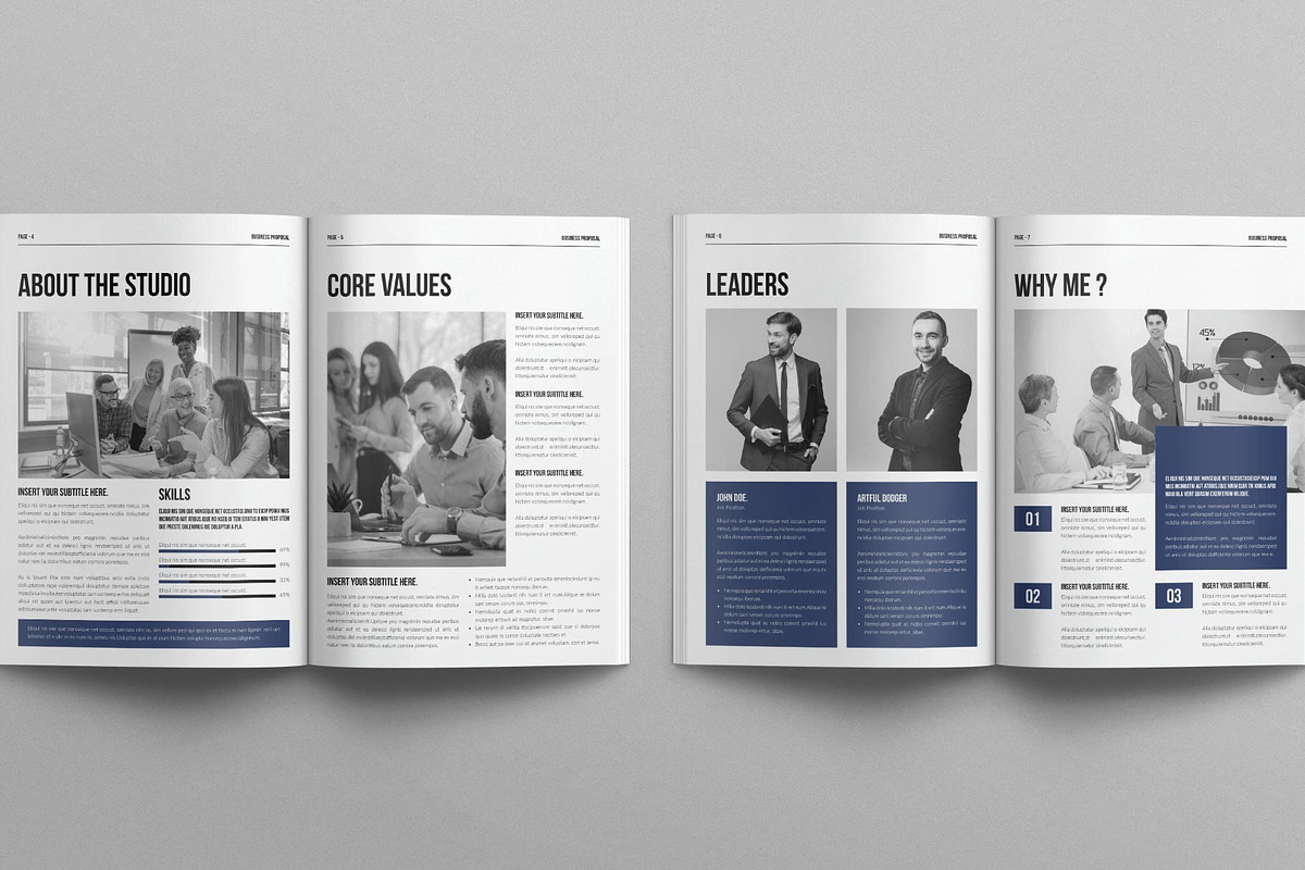 Business Proposal Template, a Brochure Template by E-Type (Photo 3 of 7)