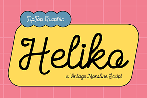 Heliko - A vintage Monoline Script F