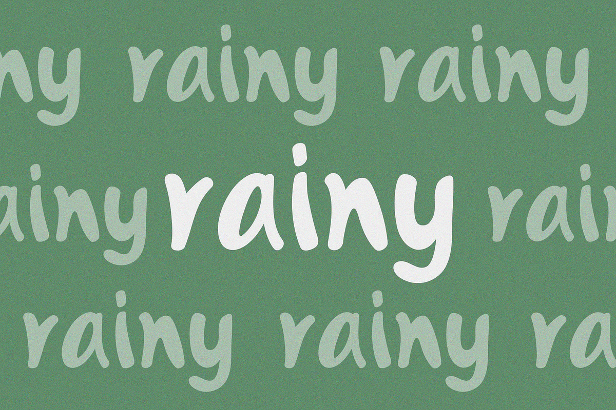 Rainy Handwritten Font, a Handwritten Font by Ruddean2109 (Photo 9 of 10)