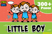 Little Boy ~ Cartoon Character Set, an Education Illustration by The Toon Company (Thumbnail 1 of 7)