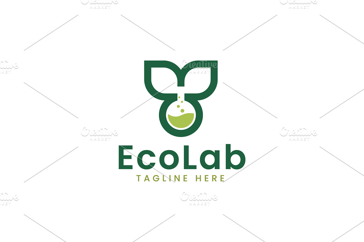 Eco lab natural logo design template, a Branding & Logo Template by Amadul11 (Photo 1 of 4)