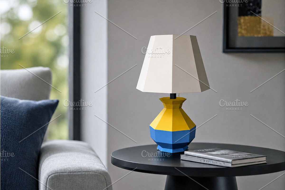 Table lamp - 3d papercraft, an Object 3D Model by PAPER amaze (Photo 1 of 2)