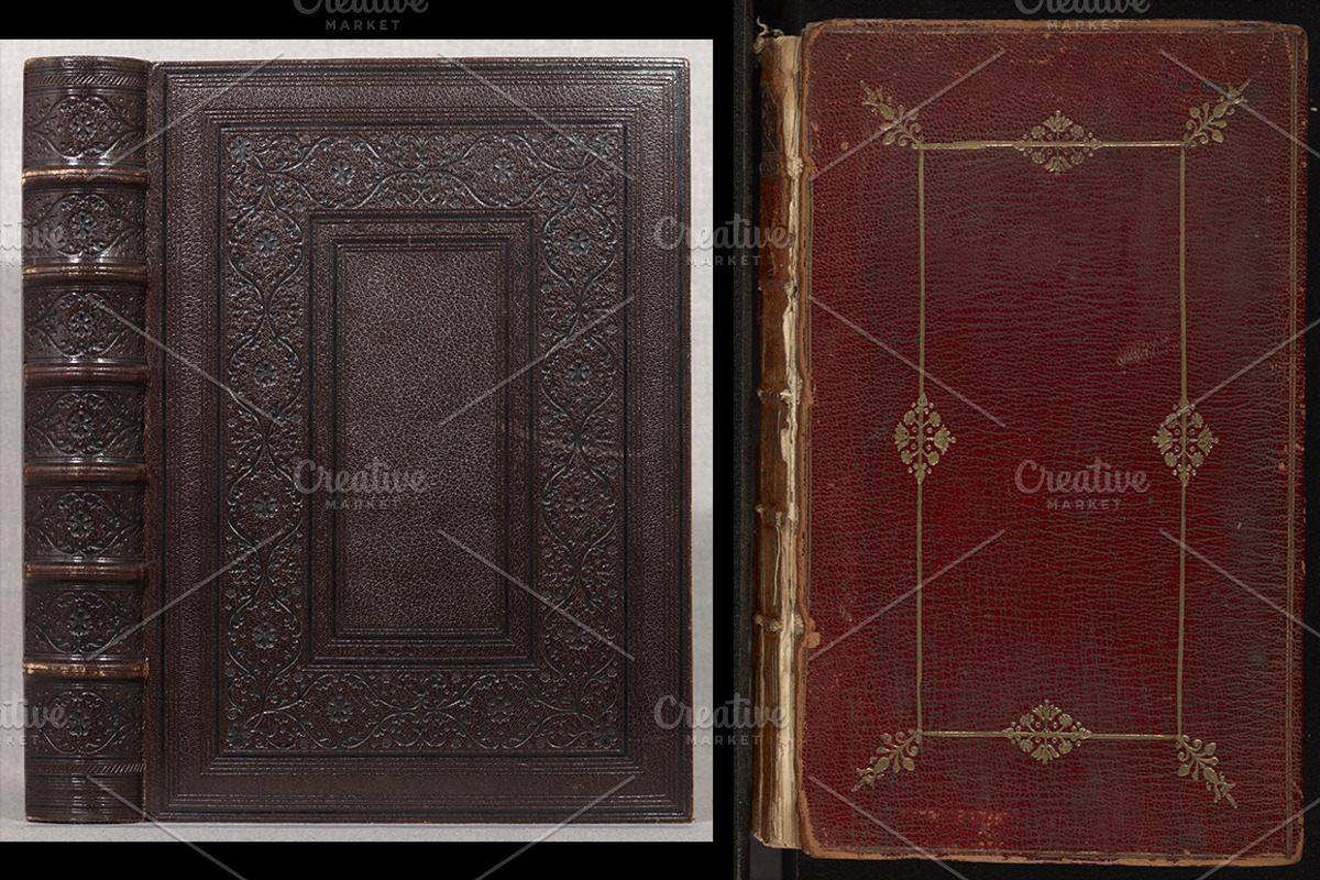 Antique Book Cover Textures, a Texture Graphic by Blue Line Design (Photo 14 of 25)