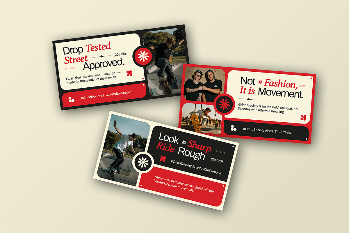 Grind Society Wear - Facebook Post, a Social Media Template by StreaksideStd (Photo 2 of 3)