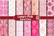Luxury Pink Digital Paper, an Illustration by DreamPrint404 (Thumbnail 1 of 5)