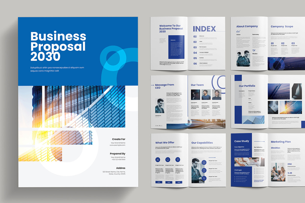 Proposal, a Brochure Template by Pixelpick (Photo 1 of 9)